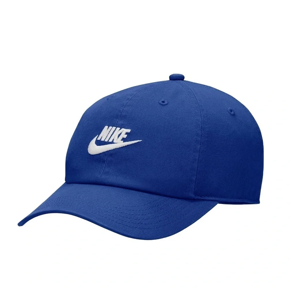 NWT Nike Youth Unstructured Futura Wash Blue Club Cap